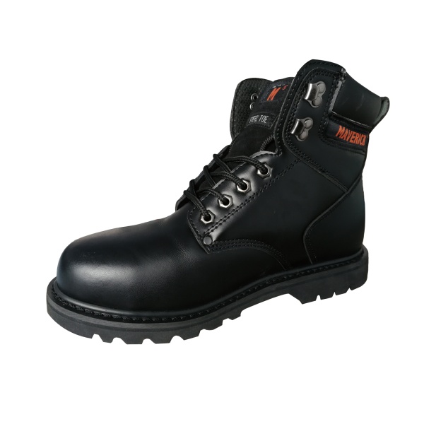 Botas Punta Acero 15Cm Impermeable Negra Maverick Luxe Talla 41