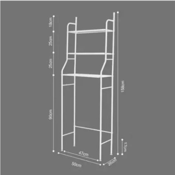 Organizador De Baño Estantería Mueble Ahorrador De Espacio 3 - Imagen 3