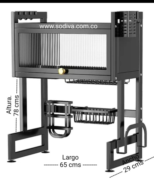 Platero Escurridor Importado 65Cm Gabinete