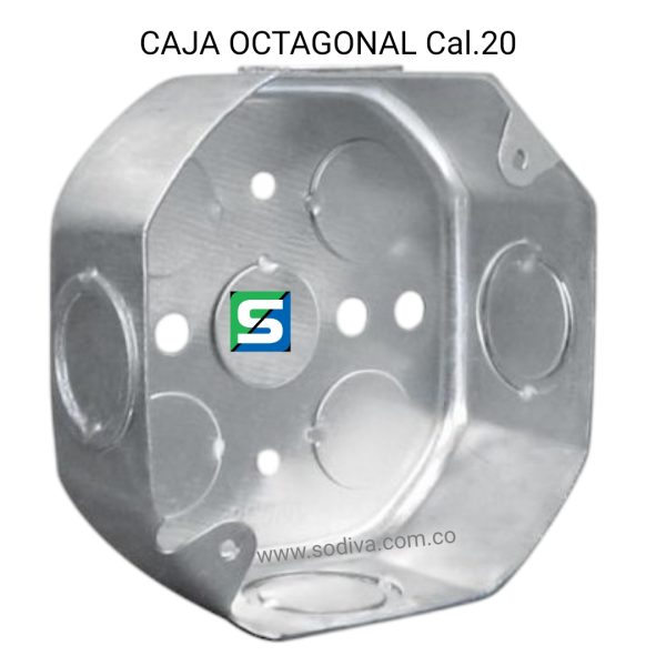 Caja Octagonal Galvanizada Retie Cal 20