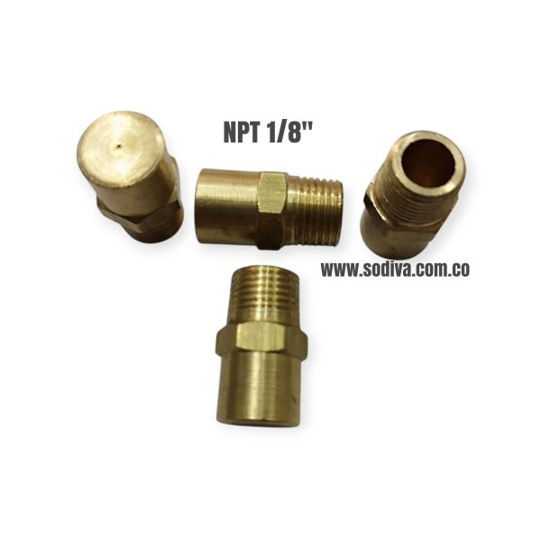 Juego*4 Fisto Gas Nacional 1/8" Macho Npt