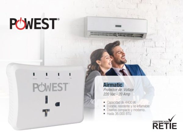 Protector De Voltaje Powest Airmatic 120V/15A - Imagen 3